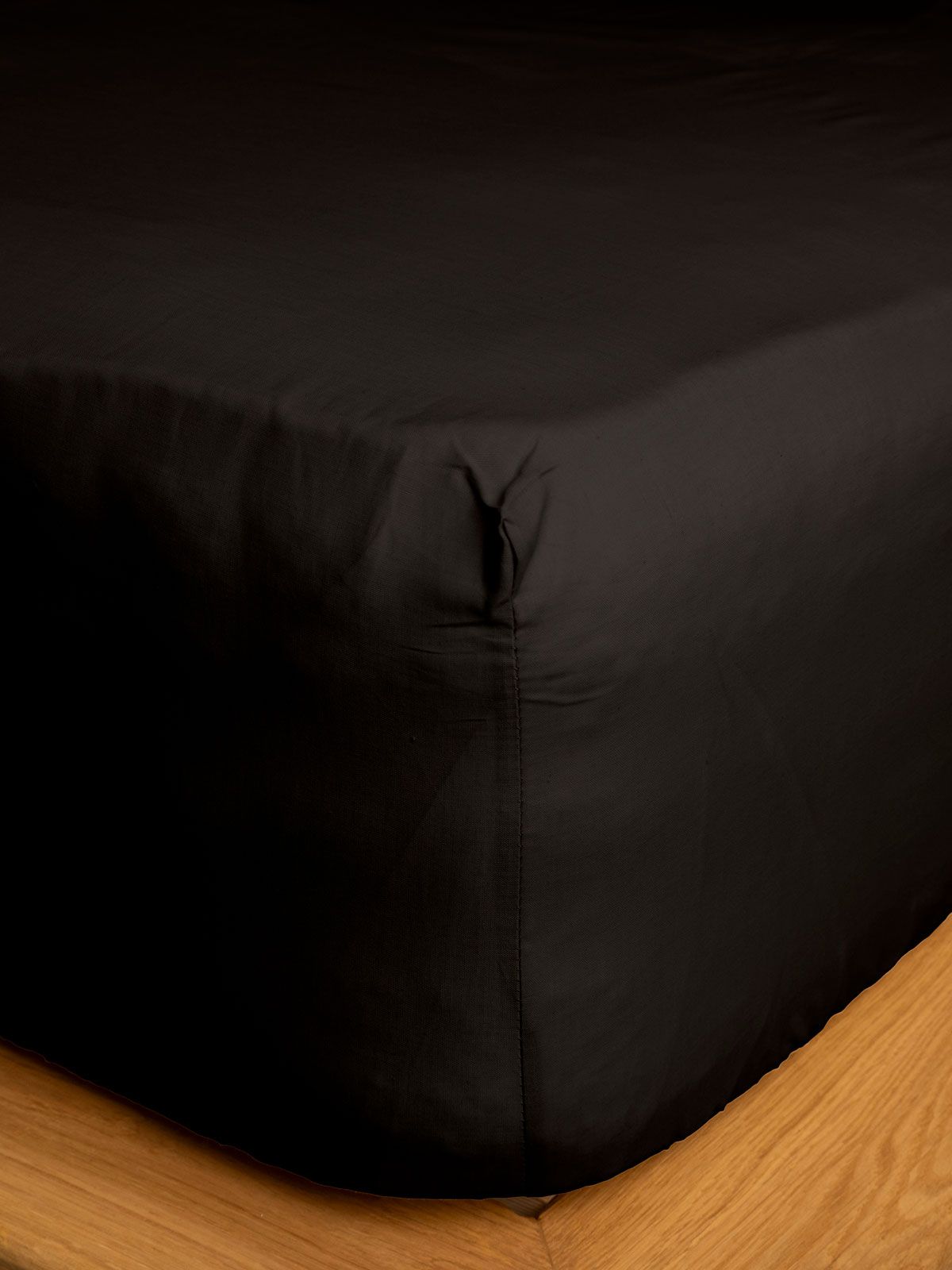 Κατωσέντονο Cotton Feelings με λάστιχο 111 Black Μονό (100×200+30)