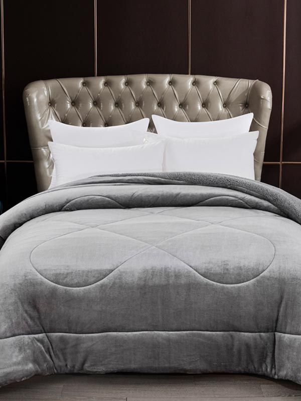 Κουβερτοπάπλωμα Coral Light Grey Υπέρδιπλο (220×240)