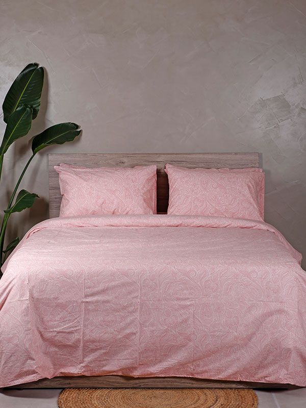 Σετ Σεντόνια Cotton Feelings 2040 Pink King Size (260×270)