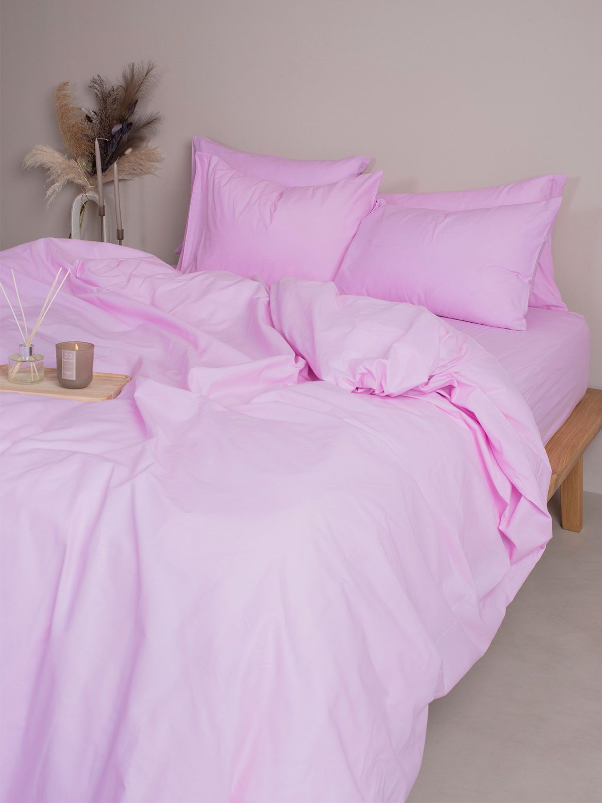 Σετ Σεντόνια Cotton Feelings 102 Lila Μονό (165×270)