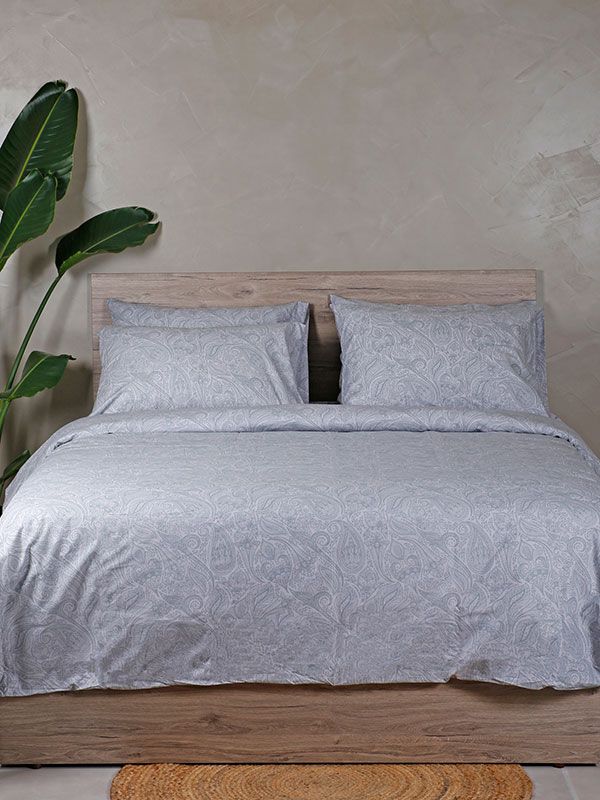 Παπλωματοθήκη Cotton Feelings 2040 Grey Υπέρδιπλη (230×250)