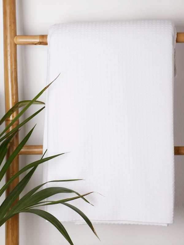 Κουβέρτα πικέ cotton White Μονή (165×265)