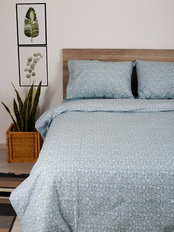 Σετ Σεντόνια Cotton Feelings 920 Aqua King Size (260×270)