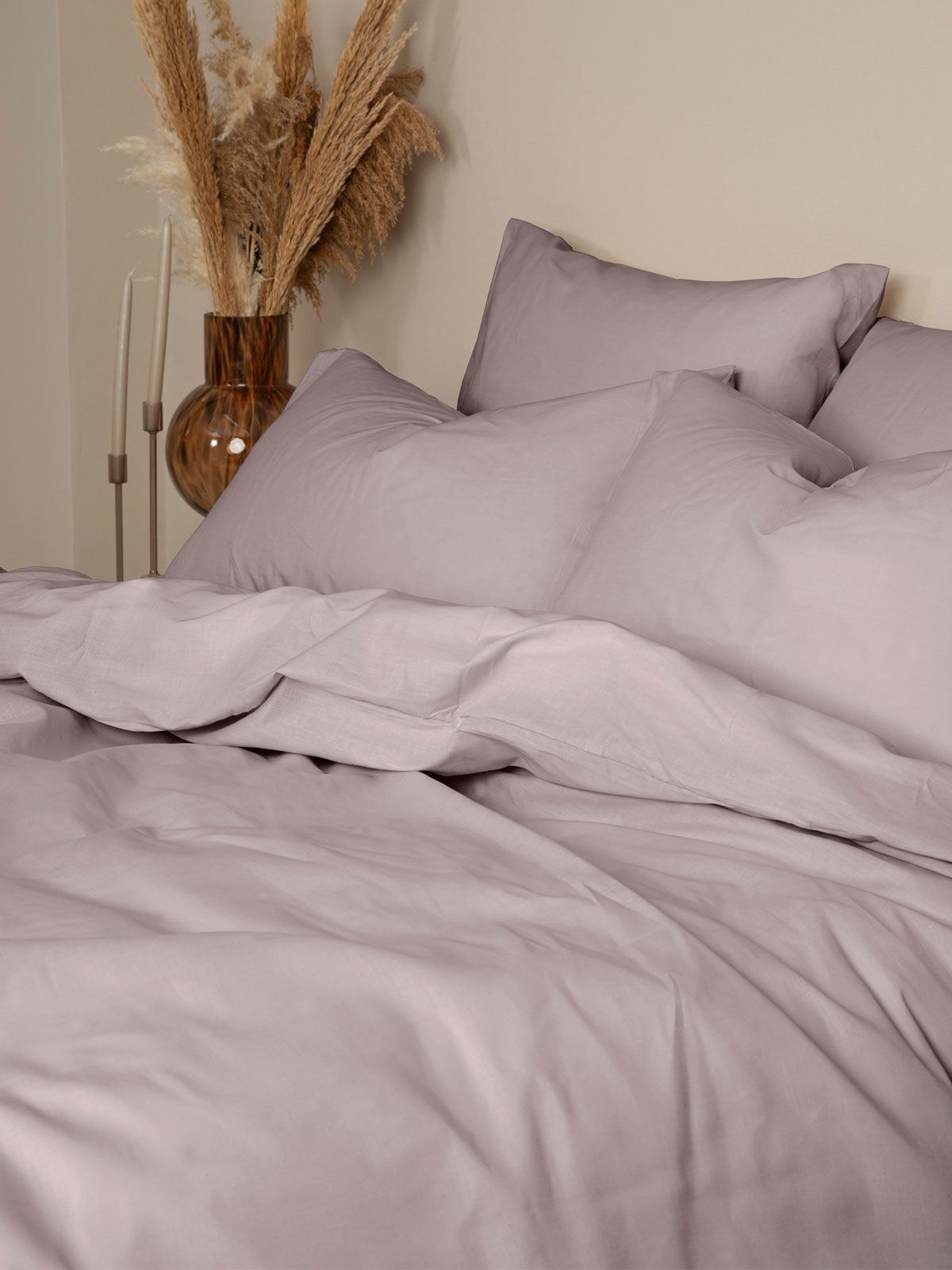 Σετ Σεντόνια Cotton Feelings 107 Dark Grey King Size (260×270)