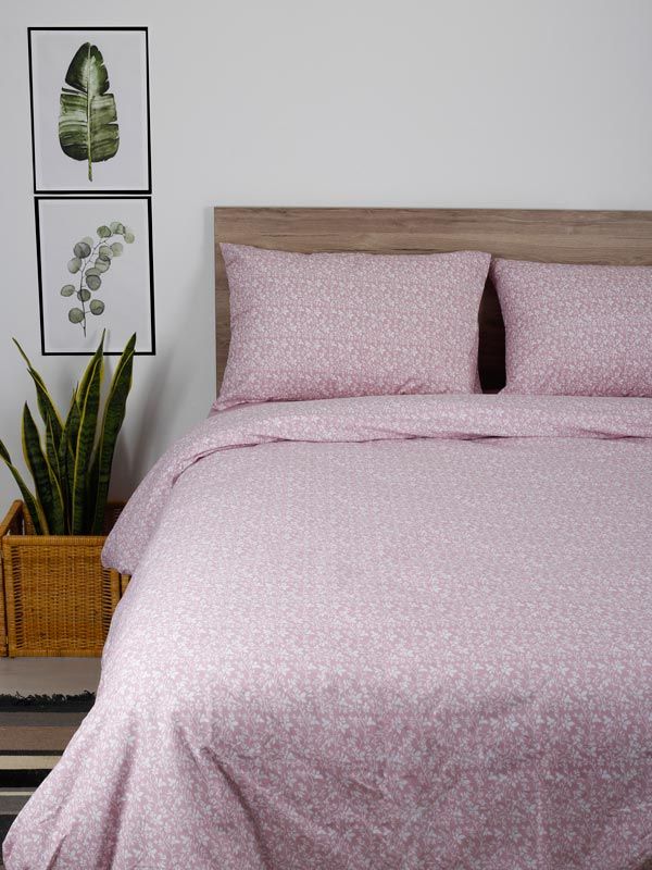 Παπλωματοθήκη Cotton Feelings 920 Pink Υπέρδιπλη (230×250)