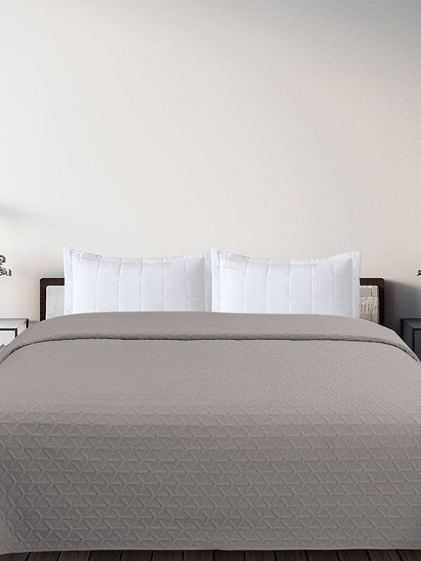 Κουβερλί Solar Light Grey Υπέρδιπλο (220×240)