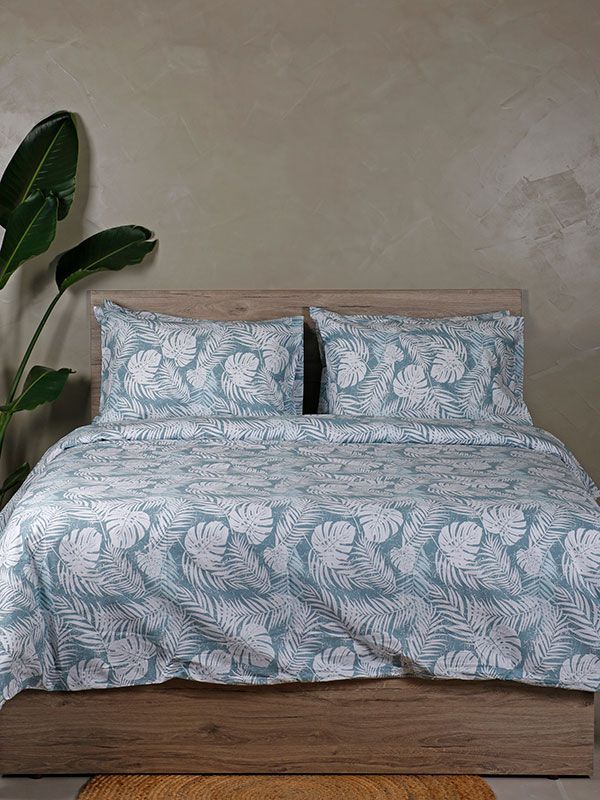 Παπλωματοθήκη Cotton Feelings 2038 Aqua Υπέρδιπλη (230×250)