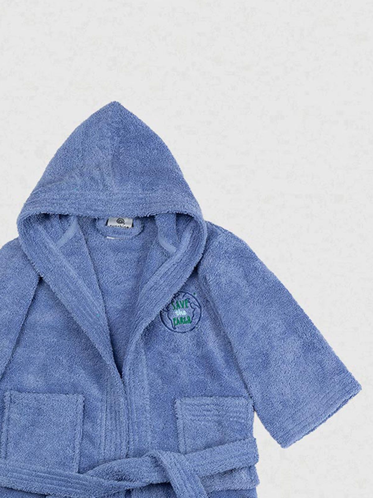 Μπουρνούζι Παιδικό Eco Blue Ηλικία 6-8