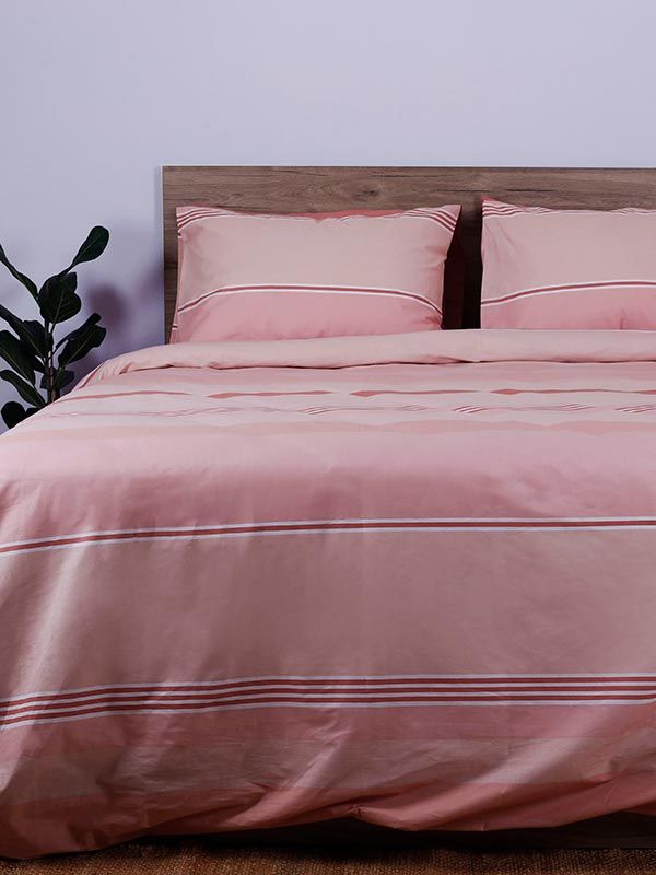 Παπλωματοθήκη Cotton Feelings 2034 Pink Υπέρδιπλη (230×250)