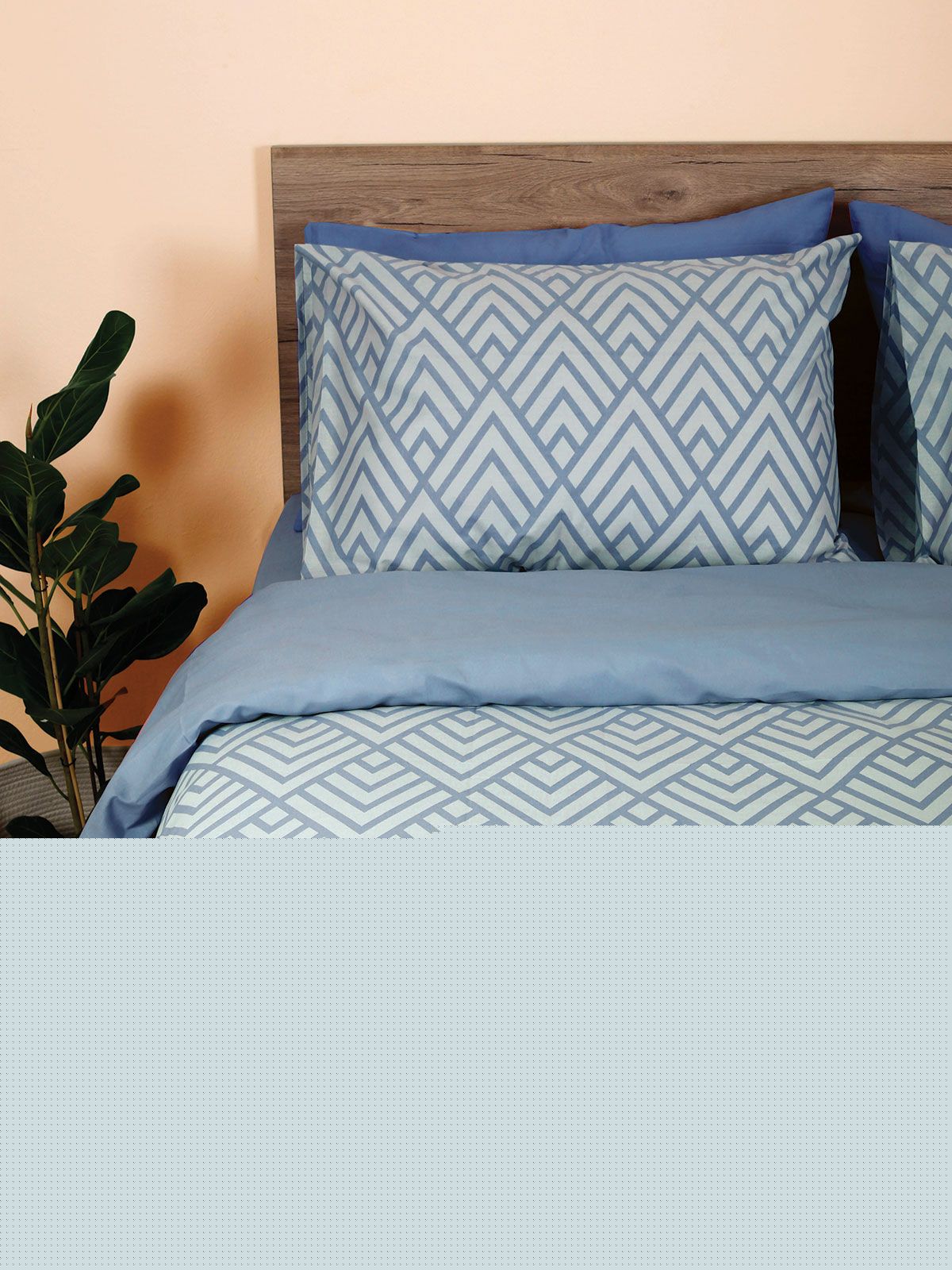 Μαξιλαροθήκες Cotton Feelings 2036 Blue 50×70