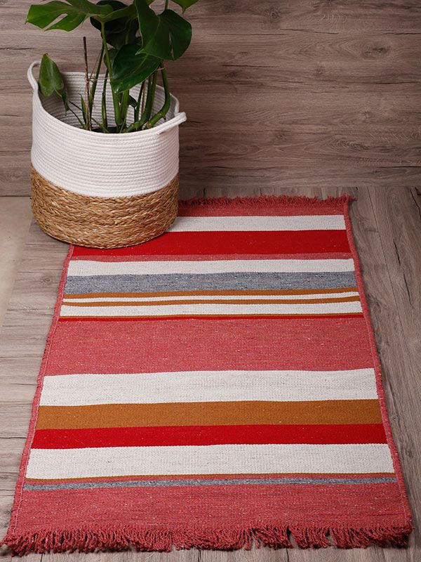 Πατάκι υφαντό Peny Red 70×120