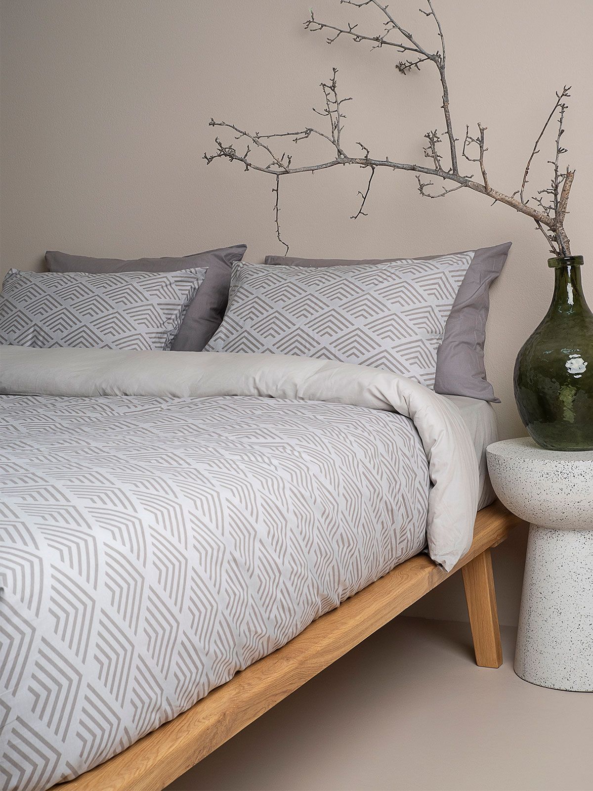 Σετ Σεντόνια Cotton Feelings 2048 Grey King Size (260×270)