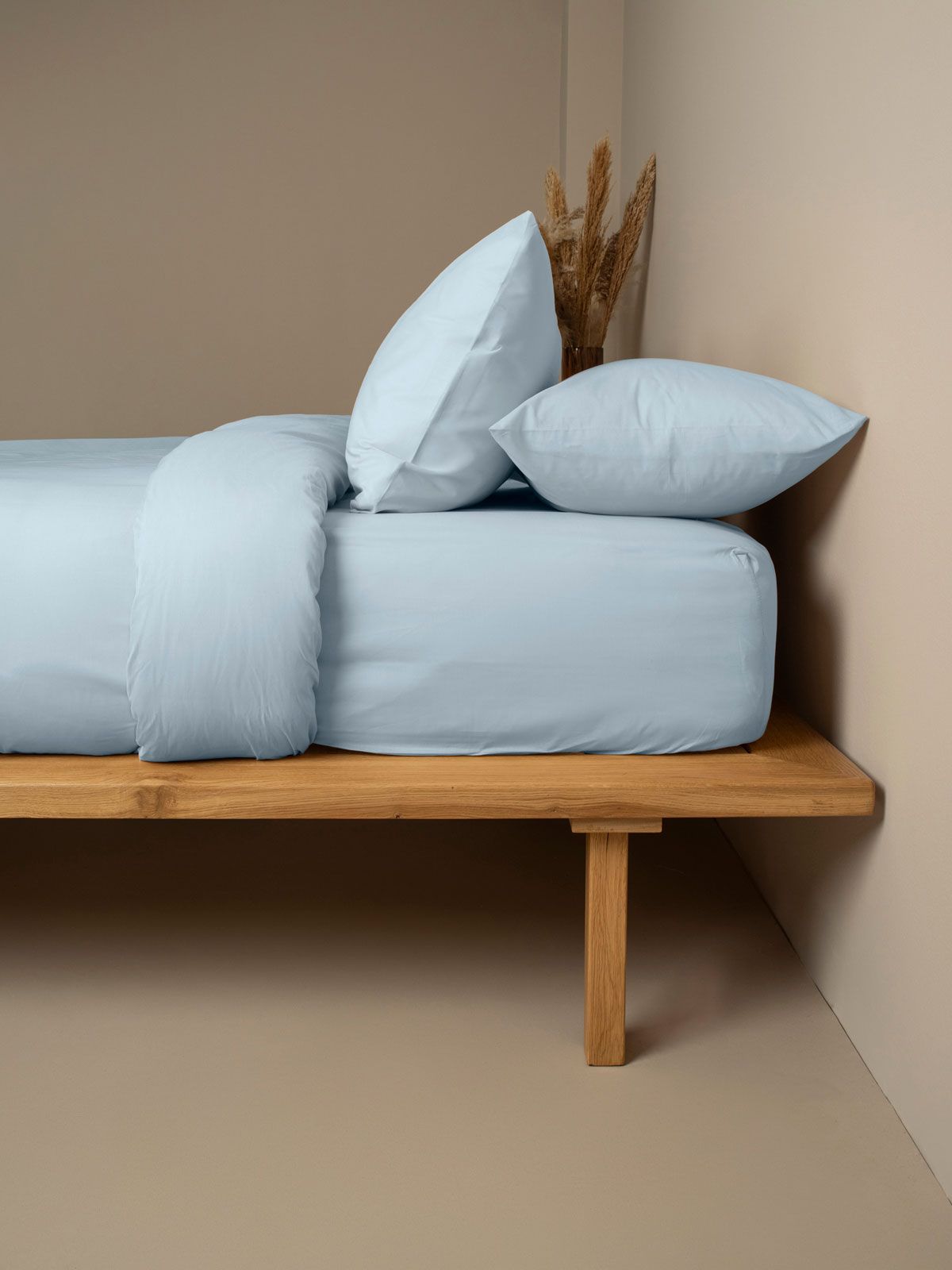 Σετ Σεντόνια Cotton Feelings 103 Light Blue Μονό με λάστιχο(105×205+30)