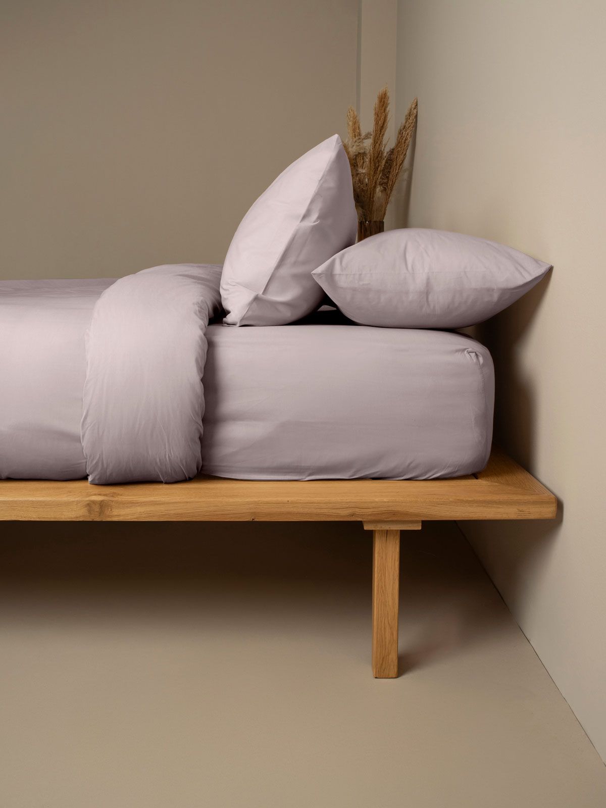 Σετ Σεντόνια Cotton Feelings 107 Dark Grey Διπλό με λάστιχο (150×205+30)