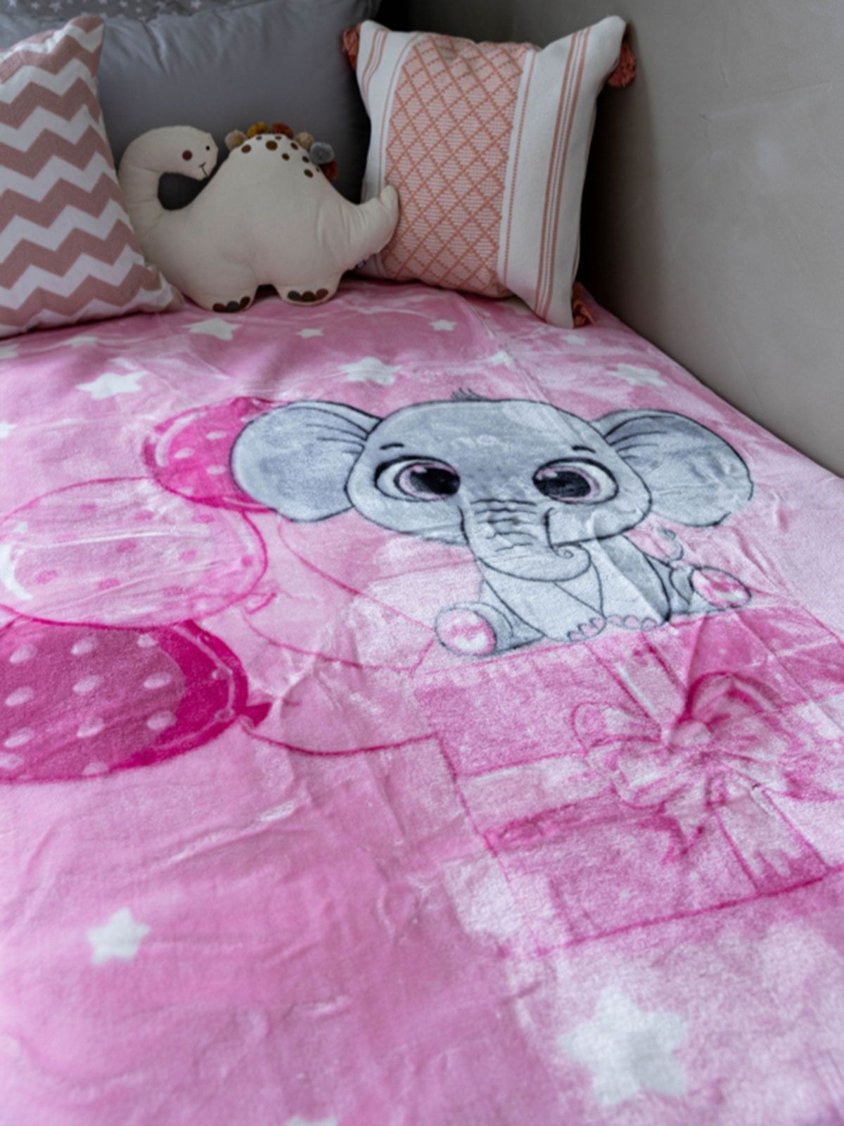 Κουβέρτα Βελουτέ Κούνιας 1558 Pink 110×140