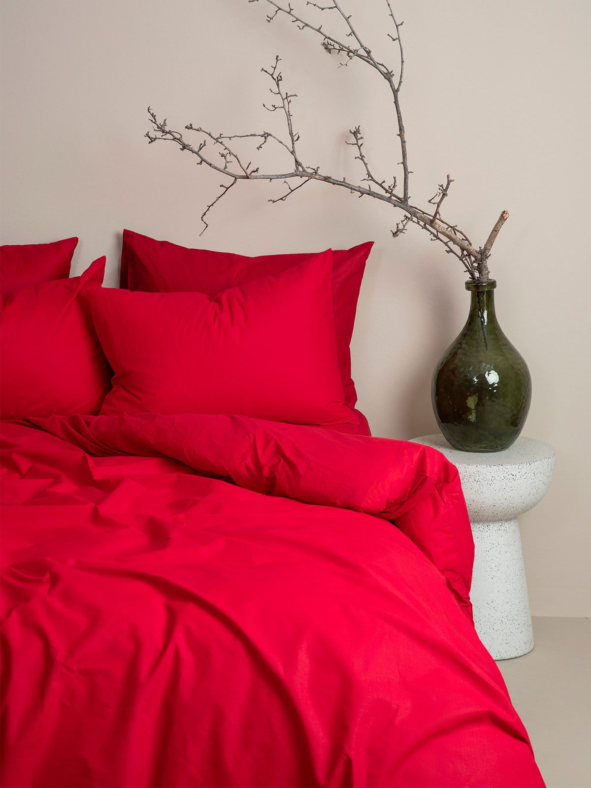 Σετ Σεντόνια Cotton Feelings 113 Red King Size (260×270)