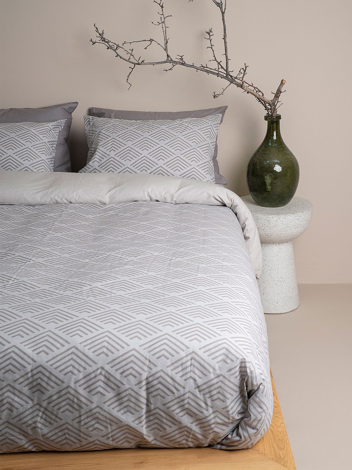 Παπλωματοθήκη Cotton Feelings 2048 Grey Υπέρδιπλη (230×250)
