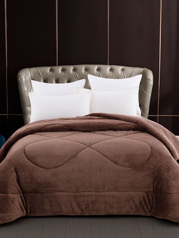 Κουβερτοπάπλωμα Clio Brown King Size (240×250)