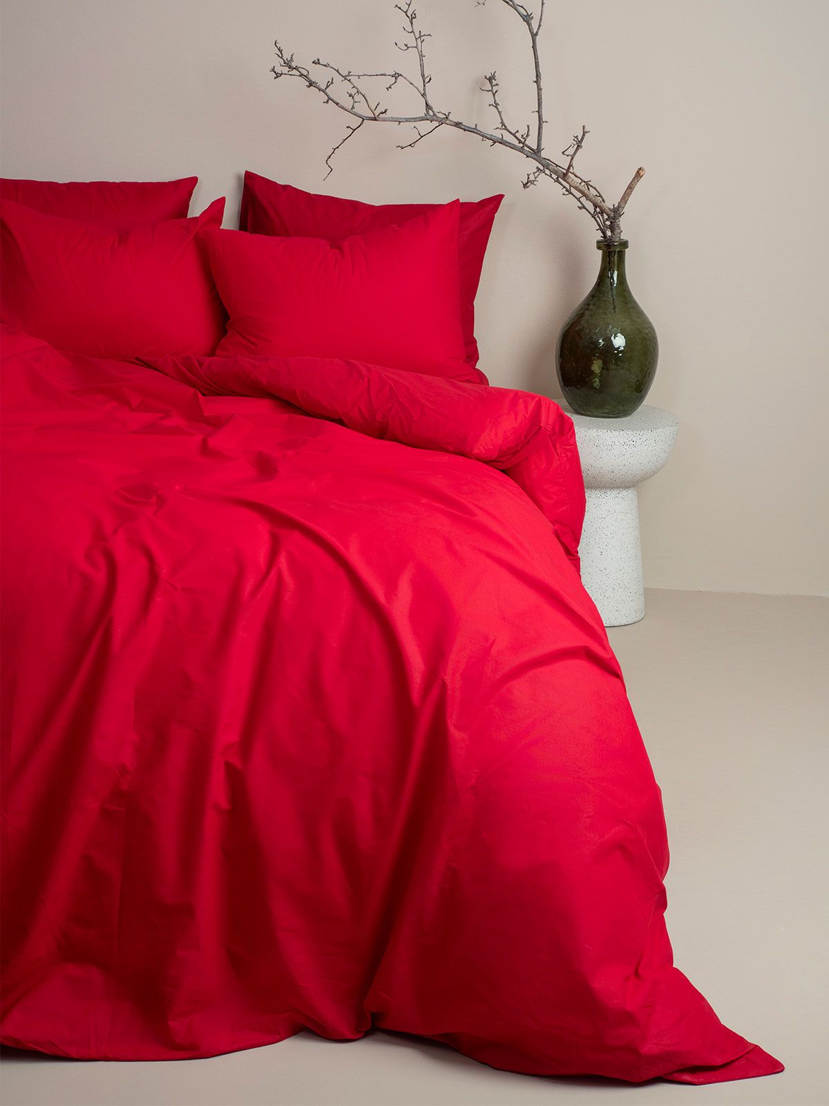 Παπλωματοθήκη Cotton Feelings 113 Red Μονή (170×250)