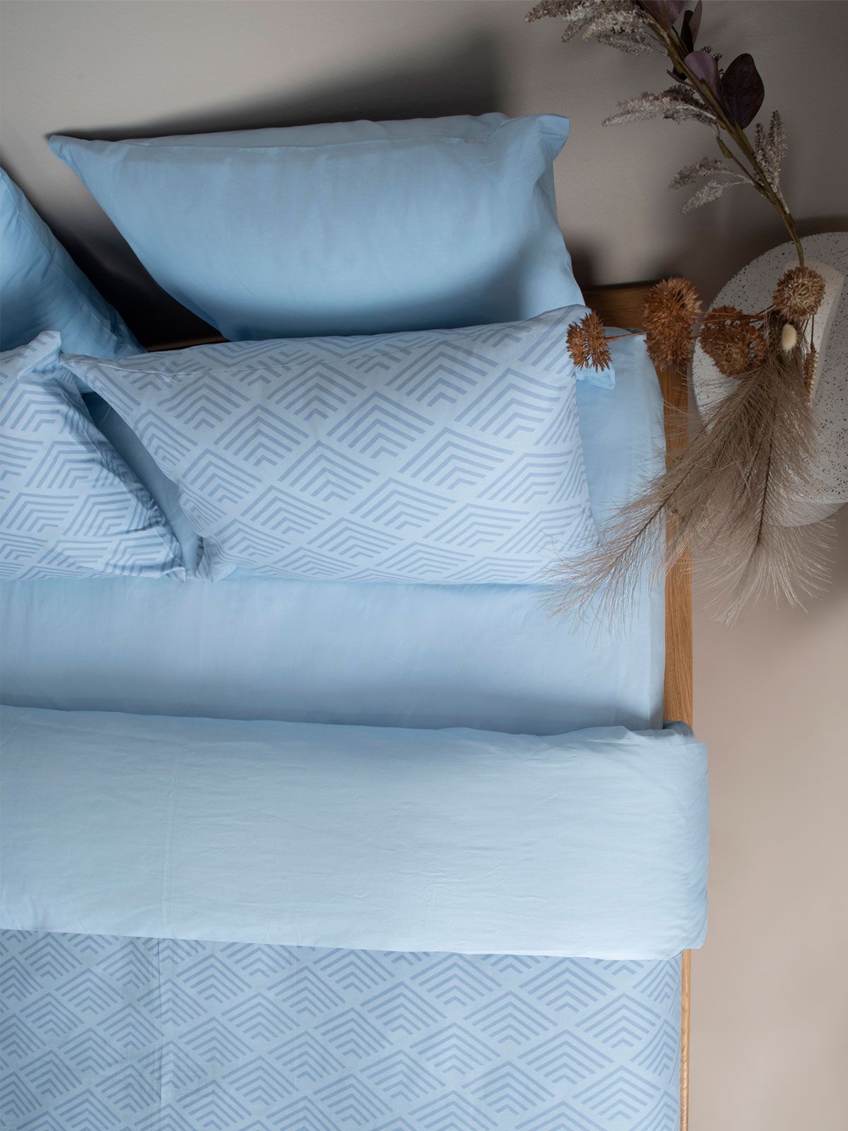 Σετ Σεντόνια Cotton Feelings 2048 Blue King Size (260×270)