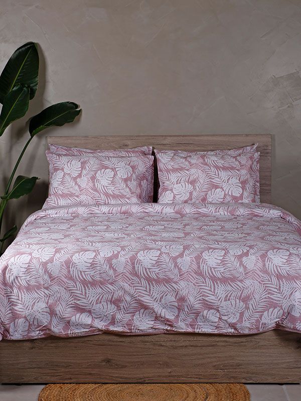 Παπλωματοθήκη Cotton Feelings 2038 Pink Υπέρδιπλη (230×250)