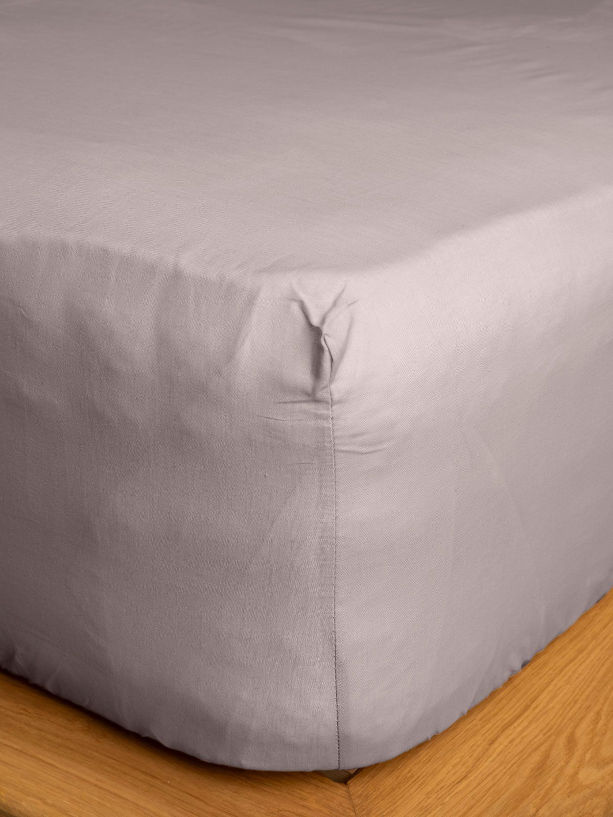 Κατωσέντονο Cotton Feelings με λάστιχο 106 Light Grey Υπέρδιπλο (180×200+30)