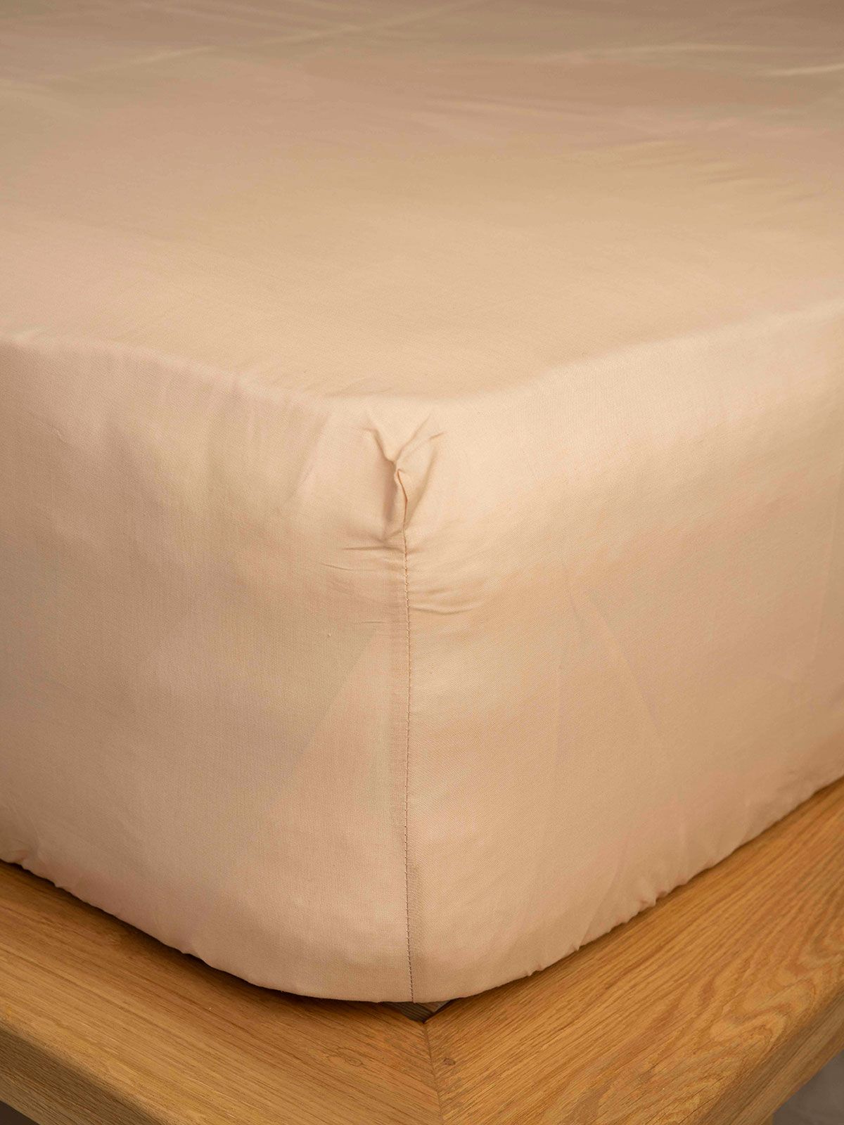 Κατωσέντονο Cotton Feelings με λάστιχο 110 Beige Μονό (100×200+30)