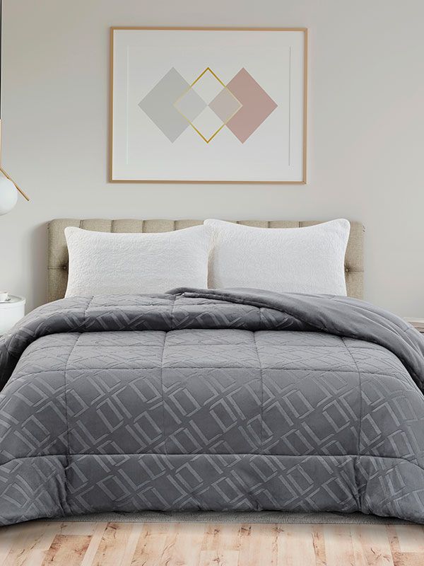 Κουβερτοπάπλωμα Klelia Light Grey Μονό (160×220)