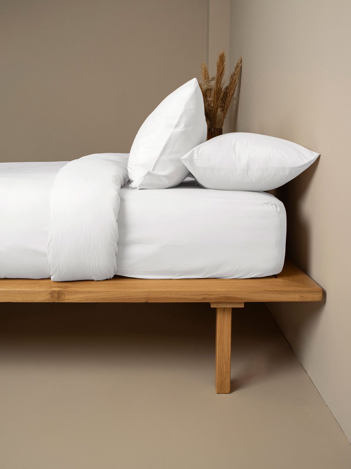 Σετ Σεντόνια Cotton Feelings 100 White Υπέρδιπλο με λάστιχο (170×205+30)