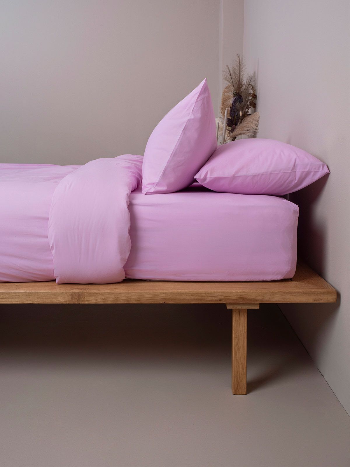 Σετ Σεντόνια Cotton Feelings 102 Lila Μονό με λάστιχο(105×205+30)
