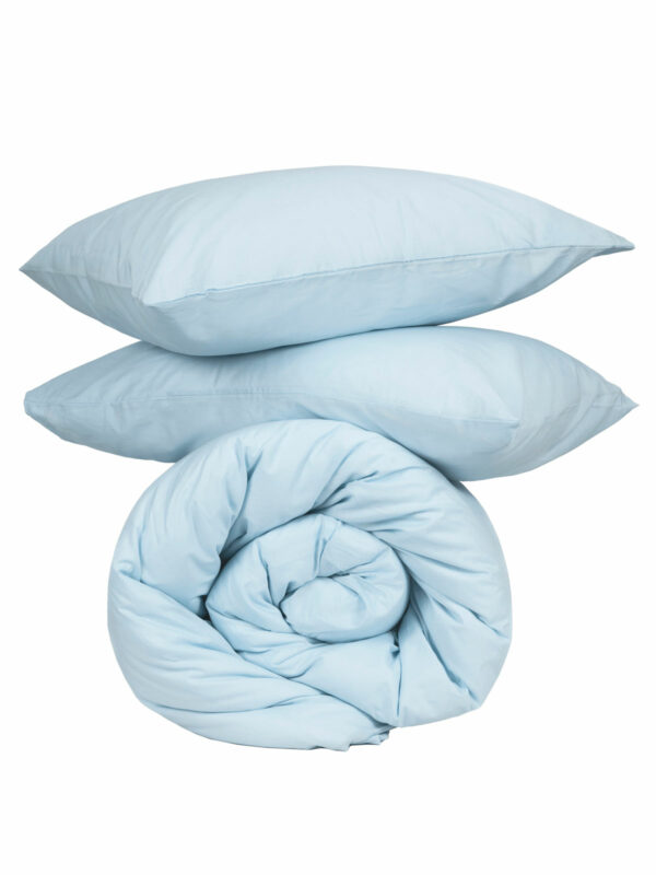 Παπλωματοθήκη Cotton Feelings 103 Light Blue Διπλή (200x250) - Image 4