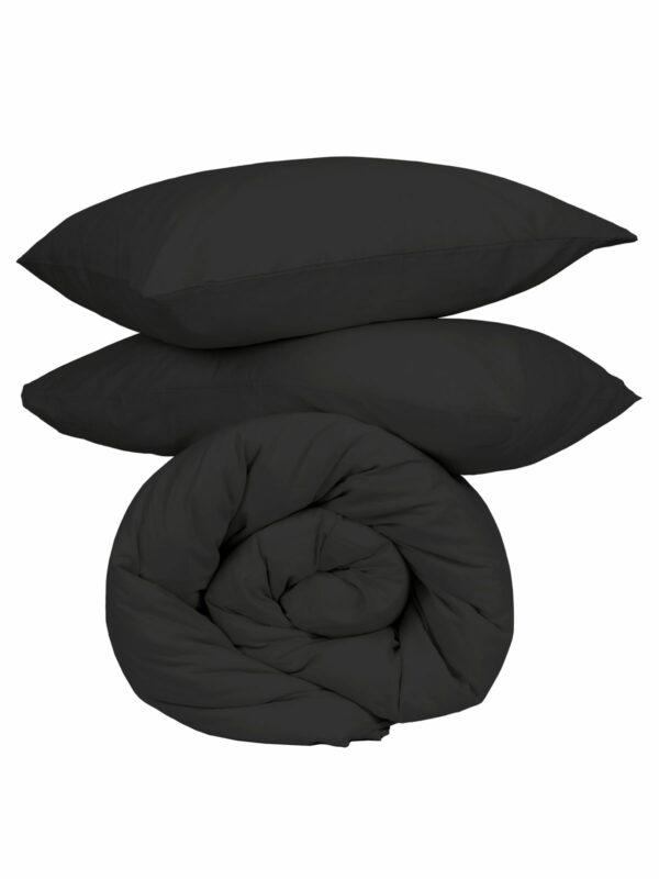 Παπλωματοθήκη Cotton Feelings 111 Black Υπέρδιπλη (230x250) - Image 4