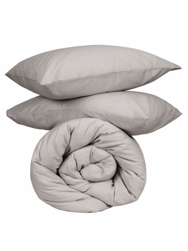 Παπλωματοθήκη Cotton Feelings 106 Light Grey Υπέρδιπλη (230x250) - Image 4