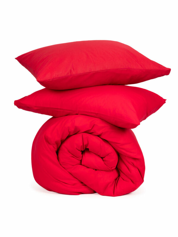 Παπλωματοθήκη Cotton Feelings 113 Red Μονή (170x250) - Image 4