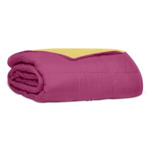 Κουβερλί percale μονόχρωμο Pink