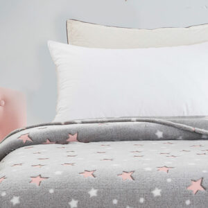 Κουβέρτα φωσφοριζέ αγκαλιας Stars Pink