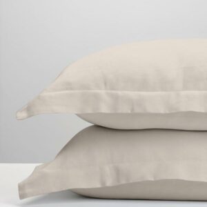 Μαξιλαροθήκες Oxford Satin Beige