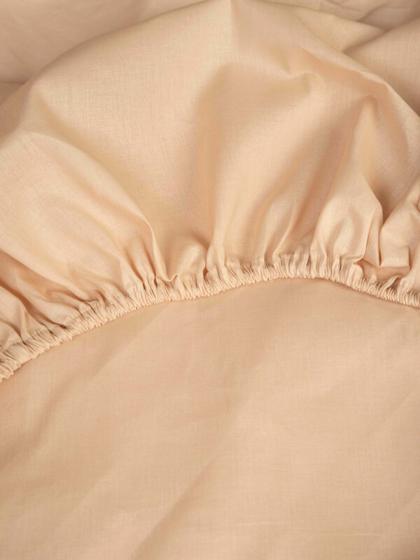 Κατωσέντονο Cotton Feelings με λάστιχο 110 Beige Μονό (100x200+30) - Image 2