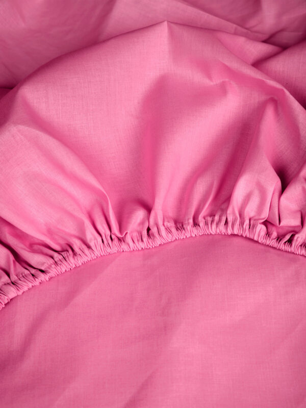 Κατωσέντονο Cotton Feelings με λάστιχο 112 Fuchsia Ημίδιπλο (120x200+30) - Image 2