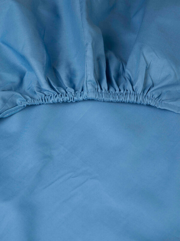 Κατωσέντονο Cotton Feelings με λάστιχο 104 Blue Ημίδιπλο (120x200+30) - Image 2