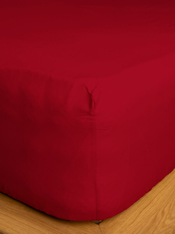 Κατωσέντονο Cotton Feelings με λάστιχο 113 Red