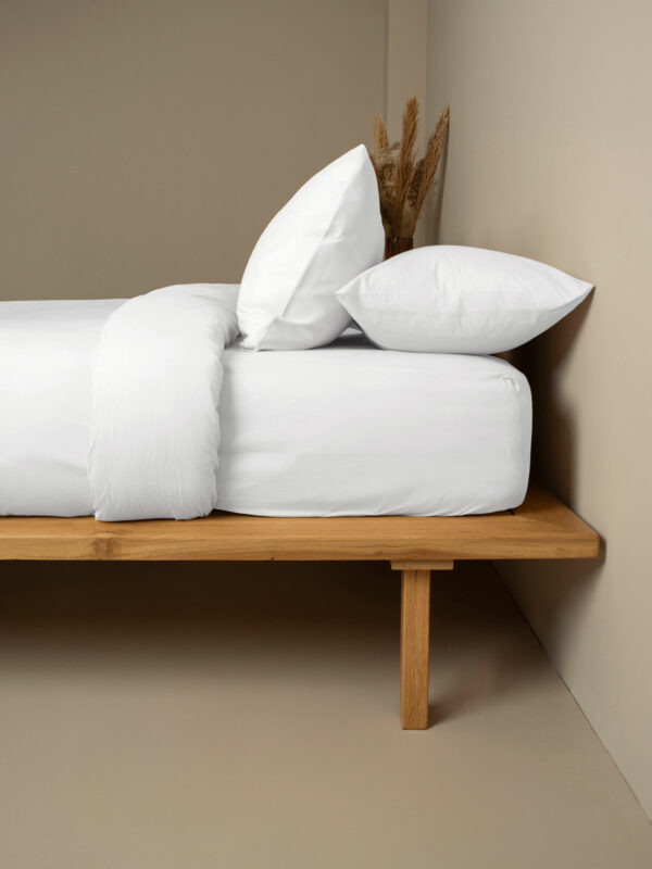 Σετ Σεντόνια Cotton Feelings 100 White Μονό (165x270) - Image 3