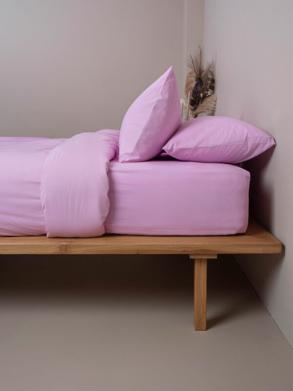 Σετ Σεντόνια Cotton Feelings 102 Lila Μονό (165x270) - Image 3