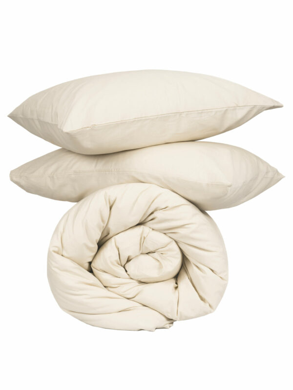 Σετ Σεντόνια Cotton Feelings 108 Ecru King Size (260x270) - Image 4