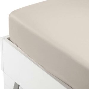 Κατωσέντονο Satin με λάστιχο Beige