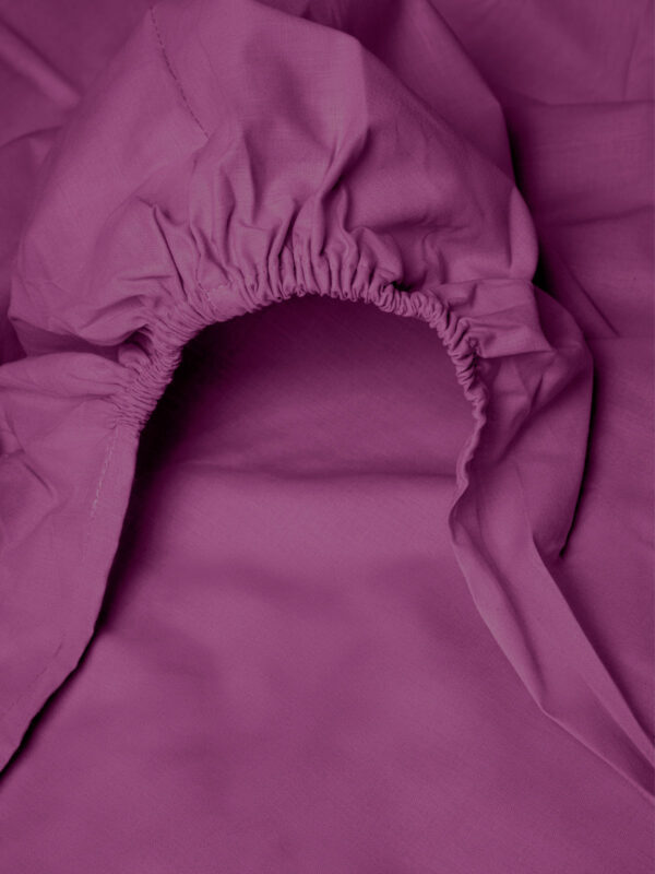 Κατωσέντονο Menta με λάστιχο 10 Mauve Μονό (100x200+25) - Image 2
