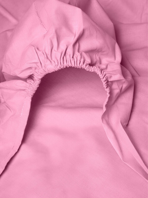 Κατωσέντονο Menta με λάστιχο 13 Pink Μονό (100x200+25) - Image 2