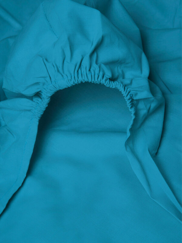 Κατωσέντονο Menta με λάστιχο 15 Turquoise Μονό (100x200+25) - Image 2