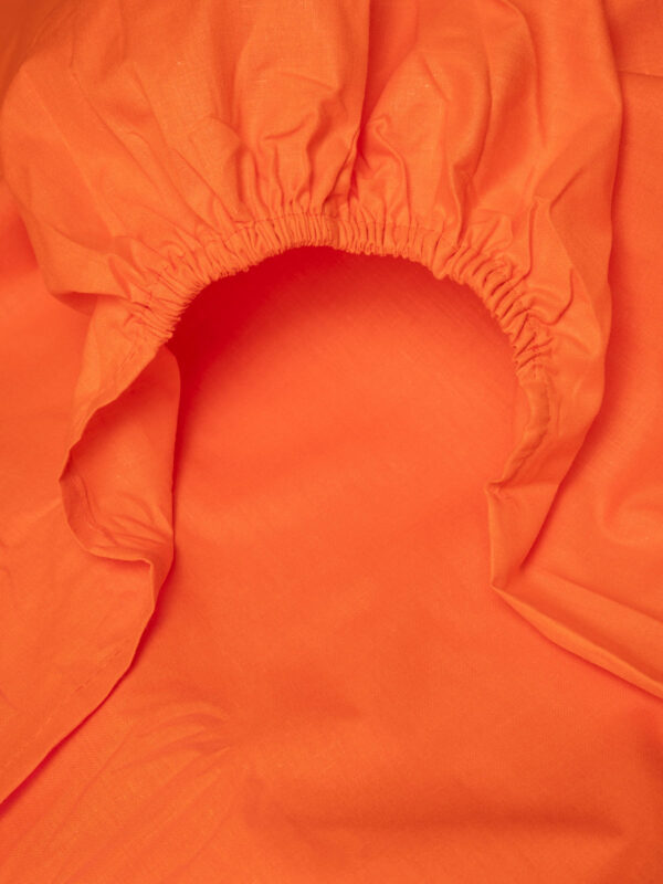 Κατωσέντονο Menta με λάστιχο 7 Orange Μονό (100x200+25) - Image 2