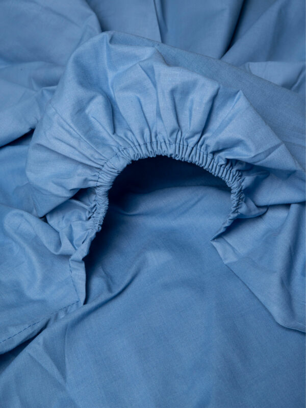 Κατωσέντονο Menta με λάστιχο 17 Blue Διπλό (160x200+40) - Image 2